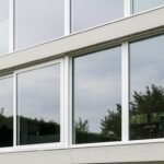 Aluminum windows and doors white image