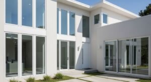 Aluminum windows and doors white image 2
