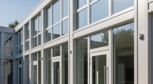 Aluminum windows and doors white image 4