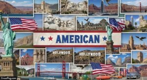 American background image