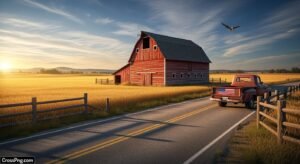 American background image