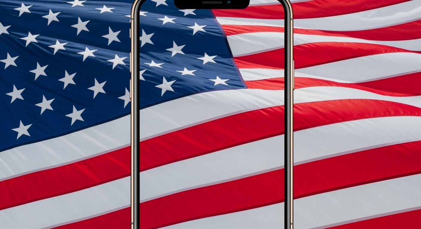 American flag iphone background image 2