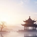 Ancient china light background image 3