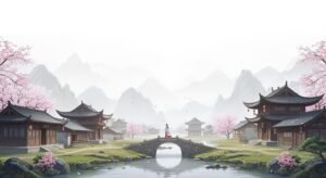 Ancient china light background image 4