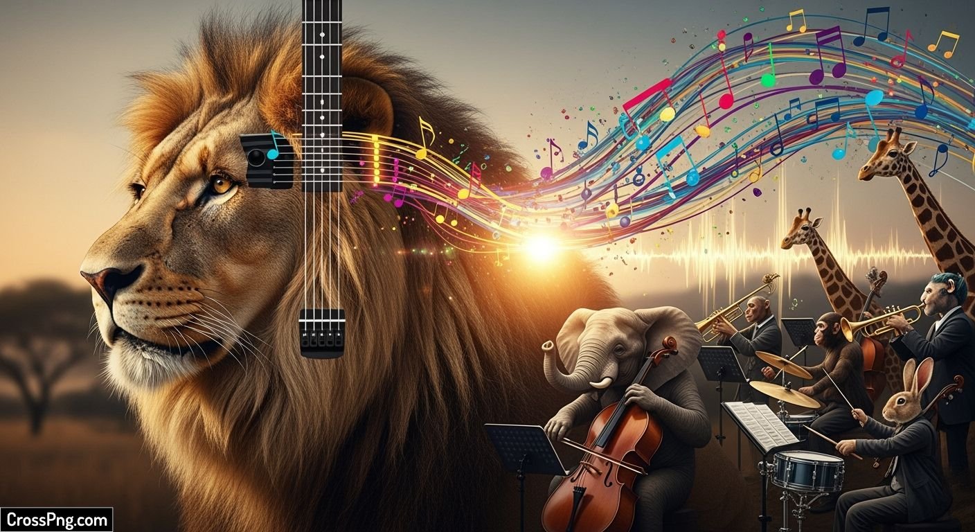 Animal background music image