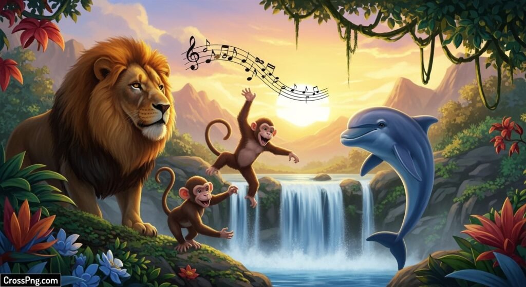 Animal movie background music image