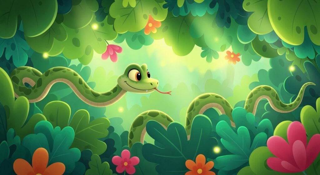 Animated snake background image