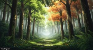 Anime forest background image 2