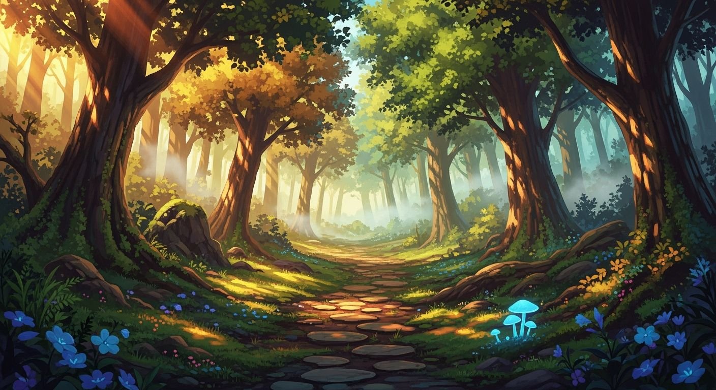 Anime forest background image 3
