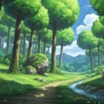 Anime forest background image 3