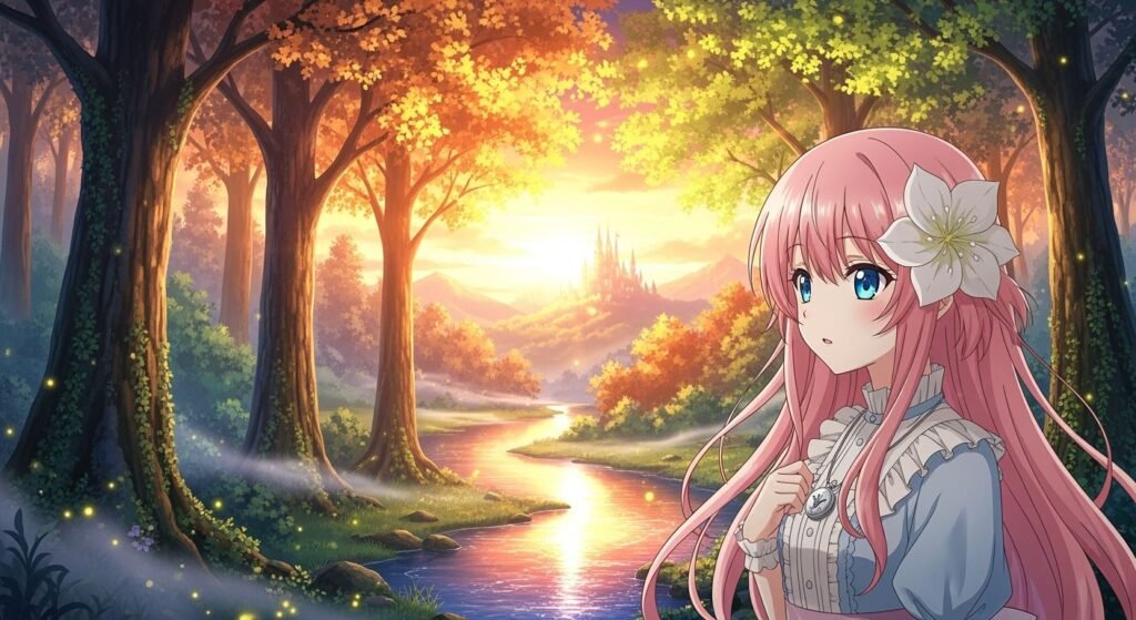 Anime girl background image 2