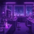 Anime purple lab