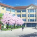 Anime school background