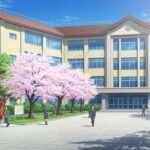 Anime school background image