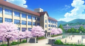 Anime school background image 2