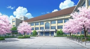 Anime school background image 3