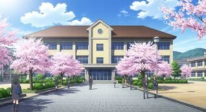 Anime school background image 4