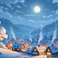 Anime winter background image