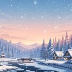 Anime winter background image 2