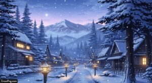 Anime winter background image 3