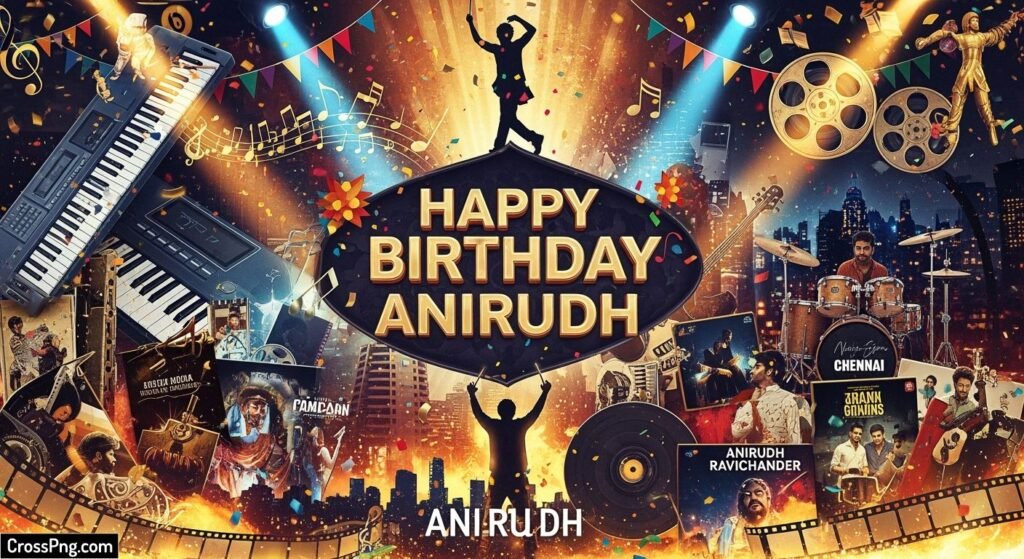 Anirudh ravichander happy birthday background image