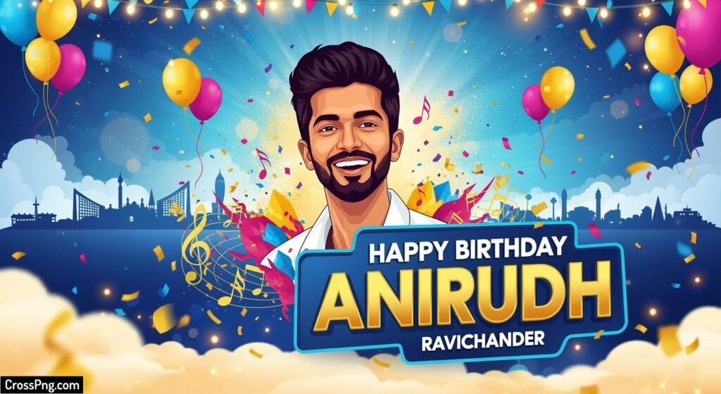 Anirudh ravichander happy birthday background image 3