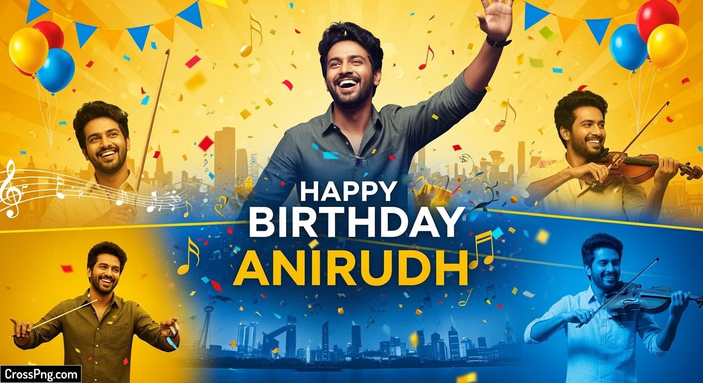 Anirudh ravichander happy birthday background image