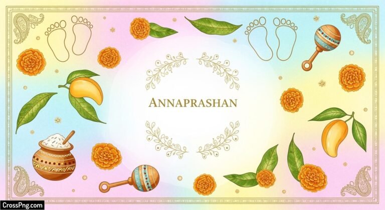 Annaprashan card background image