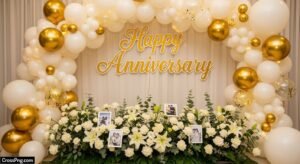Anniversary background decoration image
