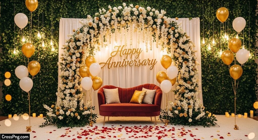 Anniversary background decoration image 3