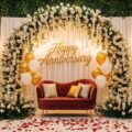 Anniversary background decoration image