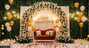 Anniversary background decoration image 3