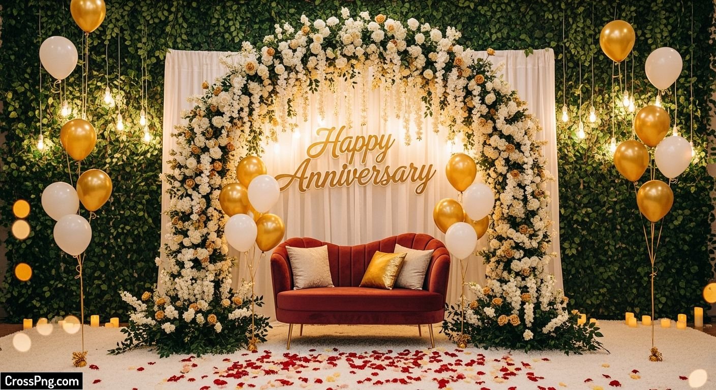 Anniversary background decoration image 3