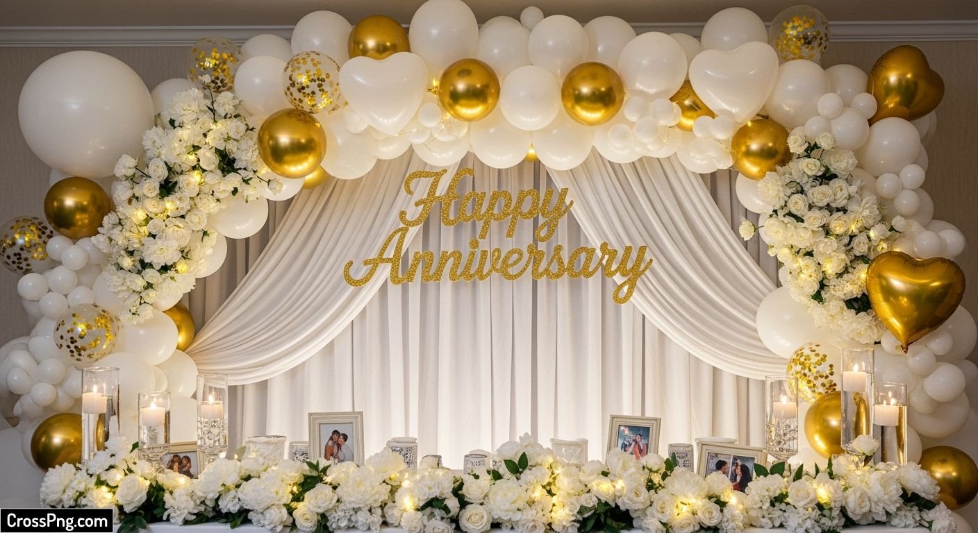 Anniversary background decoration image