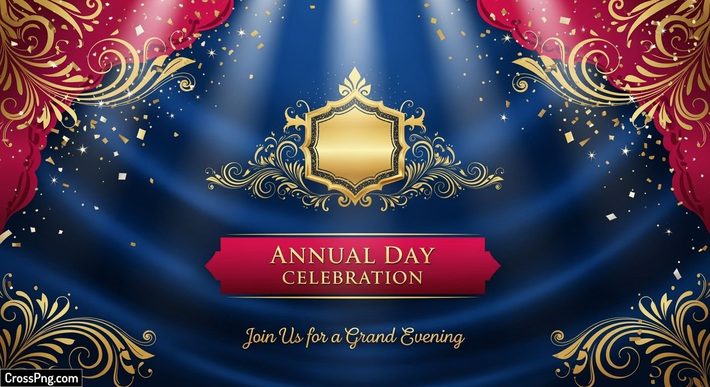 Annual day invitation background image 2