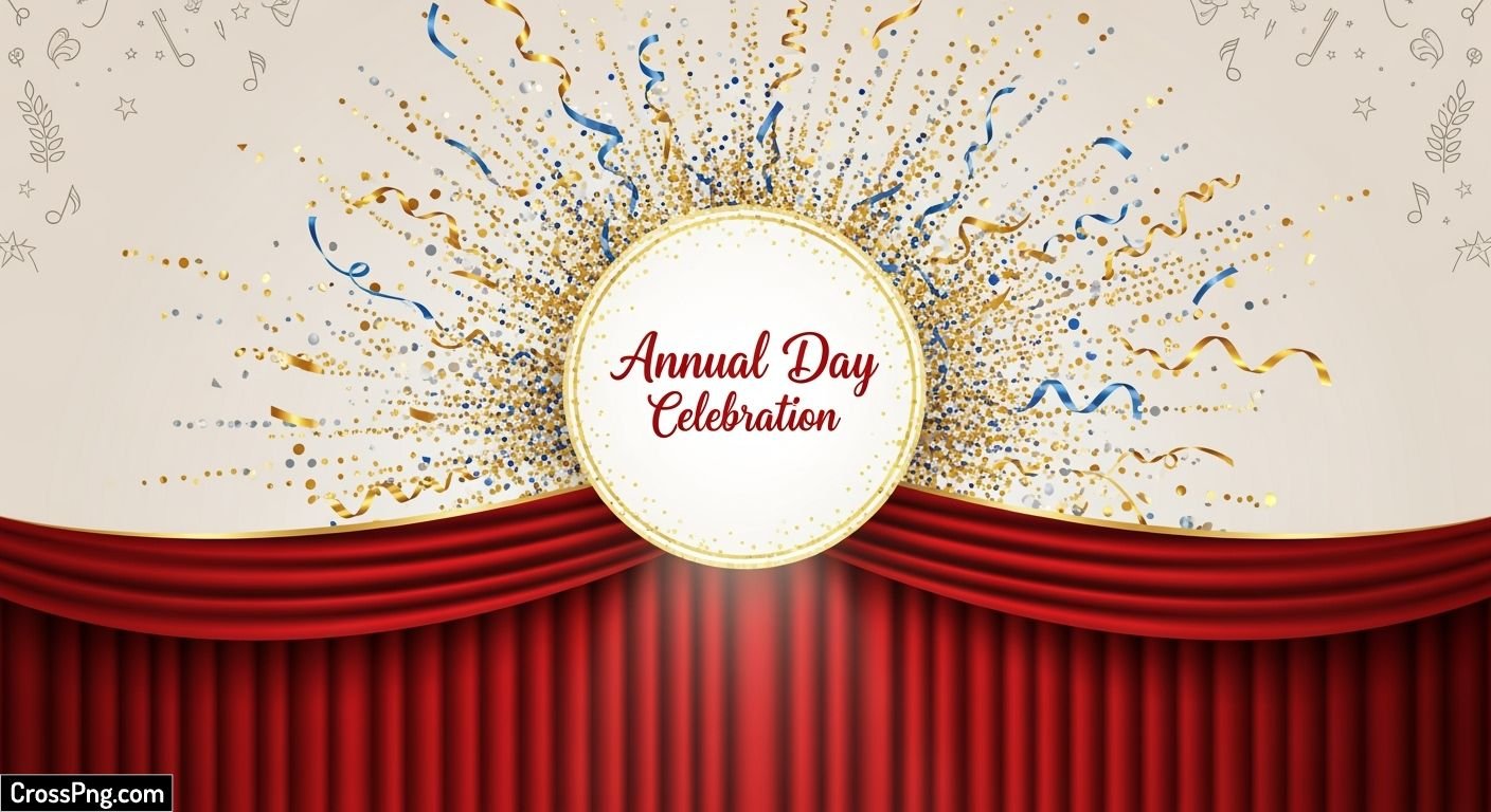 Annual day invitation card background design image 2