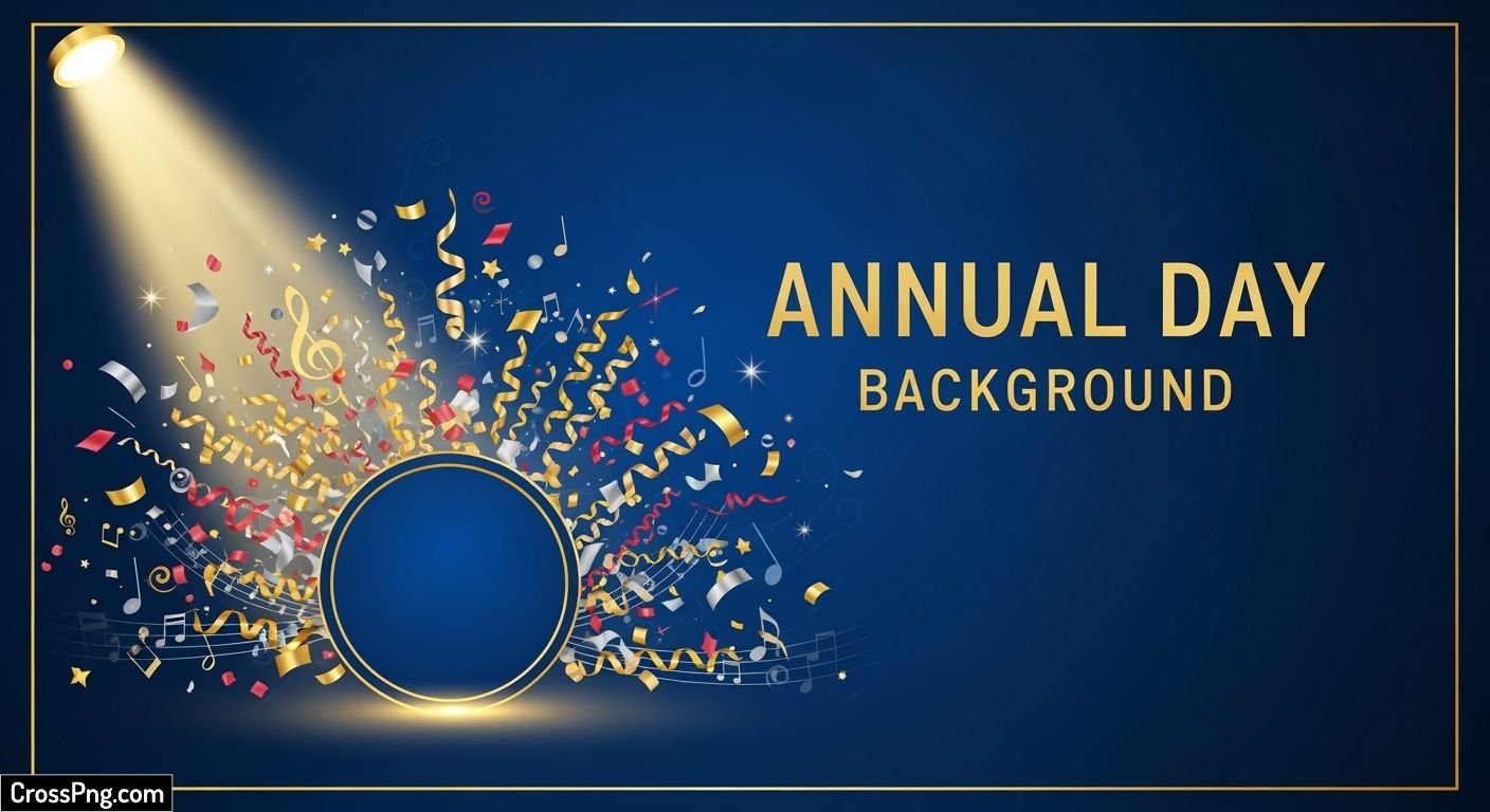 Annual day invitation card background design image 3