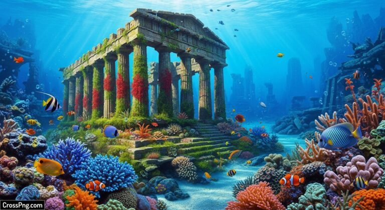 Aquarium background poster preserve image