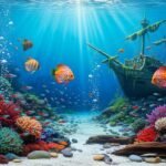 Aquarium background poster preserve image