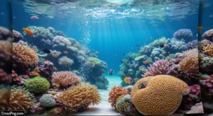 Aquarium background poster preserve image 2