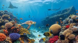 Aquatic background image