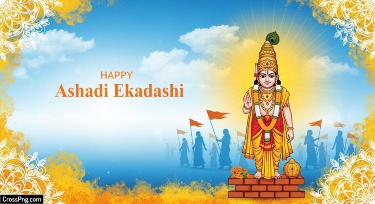 Ashadi ekadashi banner background hd image 2