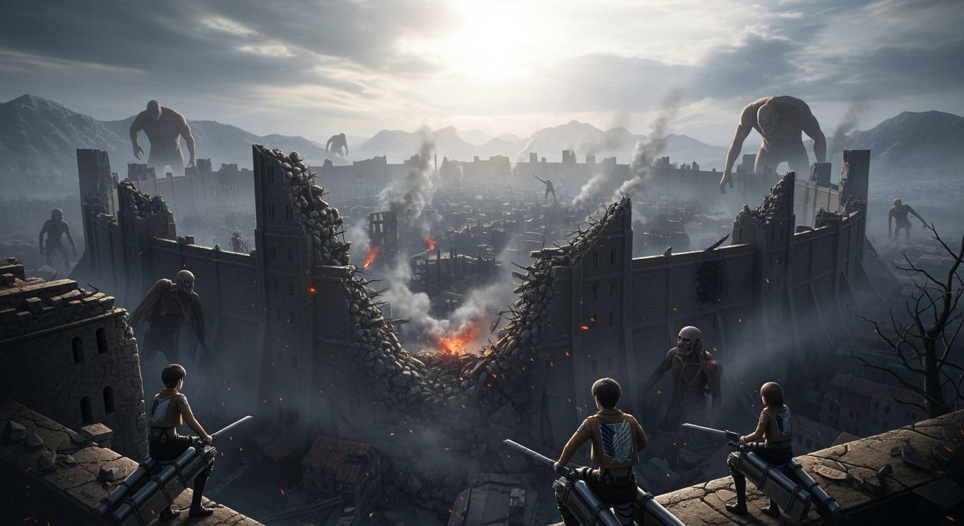 Attack on titan background image 3