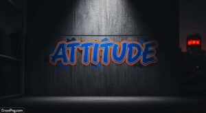 Attitude background for editing image