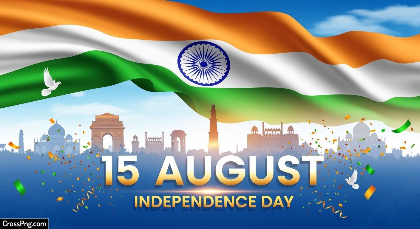 August independence day background image 2