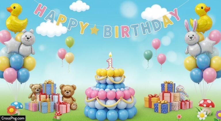 Baby birthday background image 2