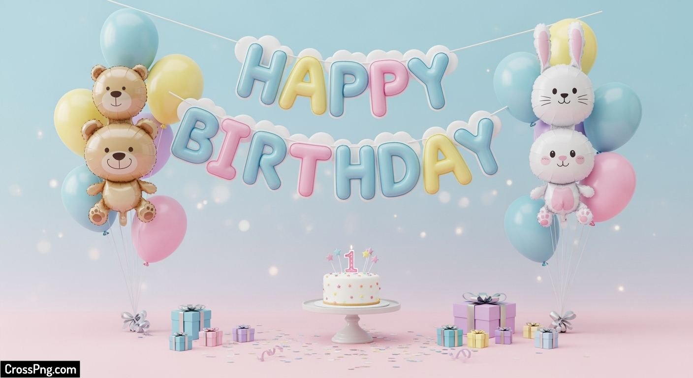 Baby birthday background image