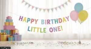 Baby birthday banner background hd image 3