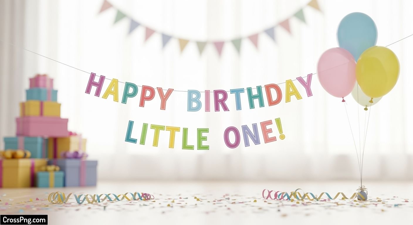 Baby birthday banner background hd image 3