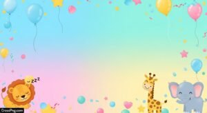 Baby birthday banner background hd image